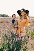 This hat definitely made me feel like a movie star! It's a thick material that feels high quality. Definitely great for blocking out the sun but thick enough that you might want to take it off, Overall, I love the hat. - Diana C.