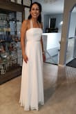 Very comfortable! I am short so I plan to hem but otherwise fit is very try to size! Versatile dress that I plan to transform into a halter by changing the way the straps tie! Also planning to add a pretty belt for a little something extra! - Janel R.