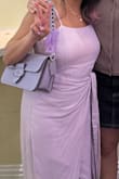 This is a very breathable and comfortable dress that can be worn casually or for special events! I also loved the pastel lavender color. - Kayla C.