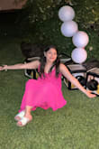 I bought this dress for my graduation party, and it was a great choice. It was perfect for the humid temperature. The color was the exact same as the picture and it fit me perfectly. Loved it. - Leslie P.