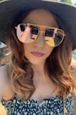 Cute shades, and flattering. Fit my face well too, didn't slide off like some glasses tend to do. - Whitney M.