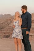 This dress is so cute exactly like the pic. The length was perfect not too short. I did take it in a little at the waist because it doesn't have a lot of shape but otherwise perfect. - Tia T.
