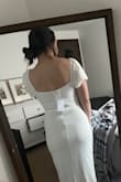 Paired it with Honeylove shape wear (not pictured in photos) and its perfect! - Shayna T.