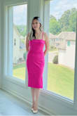 I simply adore this beautiful, pink bodycon dress and how it fits my body like a glove! Lulu's has been my favorite go-to for dresses these days! - Erny L.