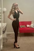 I'm 5'9" with a long torso and long legs so jumpsuits are usually a nightmare for me. After reading reviews, I took a chance on this one. It fit perfectly! I have it in two colors already and have the navy in my cart now! If Lulus made it in every color, I'd buy it! The material is nice quality. May need a safety pin to keep the top part in place for work but it's perfect! Great for every occasion work, party, wedding, you name it! Tall girls, this one is for us! - Olivia W.