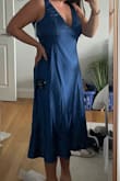 I wasn't sure if I would like the fit of this dress but it was actually really flattering. I liked the other dress I ordered better because I think the cowl design in the back was kind of weird looking, but I loved the front and overall fit of the dress! - COURTNEY C.