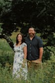 I wore this for family photos. It is true to size and very comfortable. I wore the sleeves on my shoulders for the photos but it's cute off-the-shoulder as well. - Kacie H.