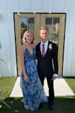 I loved this dress. I had it hemmed just a bit so I wouldn't trip. It was lightweight, comfortable, and I felt amazing in it. I got compliments all night. I'd recommend spending a good hour steaming it as it comes a bit wrinkled in the bag. - Katie E.