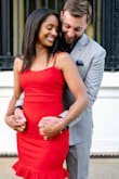 I wore this dress to my (wedding) rehearsal event (who needs white when there's red?) and felt amazing! The dress shows off all the curves in all the right ways. - Kyra M.