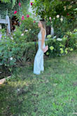The top and bottoms fits perfectly. The pants are a little long but I had it hemmed up. The fabric is so soft and comfortable. The pants has two layers so it hides undergarment really well. Got a few compliments on it! - Nita N.