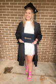 This was the perfect dress for my college graduation! Very flowy and beautiful! I got so many compliments on it. I usually wear a medium but I sized up to a large for the length, and it was perfect. - BethAnn R.
