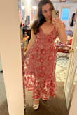 This dress is adorable and perfect for summer weddings, plus I dont have to get it hemmed. I love the open back! - Jenna S.