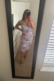 So flattering and comfortable! It has a lot of stretch to it but still fits snug to feel like it sucks everything in - Brianna R.