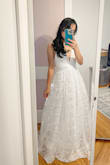It's a beautiful dress and good quality. The dress little too long for me but I still love it! - Laksamy K.