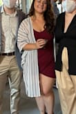 No bra or Spanx were necessary for this dress! It was so comfortable and flattering for my body shape. Absolutely perfect for a summer event. - Cassie B.