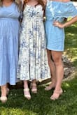 I wore this dress for my bridal shower and it was perfect. The straps/back are adjustable which was great! - Kate H.