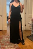 I am usually between a small and medium (I tend to go for medium my boobs are just small so it's awkward) but the small fit me perfectly! Material was so soft and seemed good quality, it's a classic dress and I love the color! Sorry, the pics are stupid, I forgot to take some at the event lol. - Katrina R.