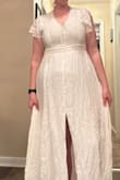I bought this dress for my engagement pictures, and it fit great! I love it and will be using it for other wedding activities. 
I love Lulus - the customer service has been great, returns are easy, and the prices are reasonable. I have bought multiple items to try on in trying to decide what to wear for wedding activities, and they have made my life easier. - Britta H.