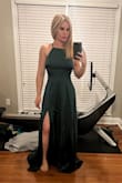 This dress fits perfectly. Looks elegant. The fabric looks very high-end in person. Had length altered. 5 stars! Love this dress. - Dotty G.