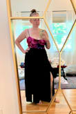 I'm usually a size XL but this felt like a L on me. Still pretty and decided to keep it despite the snug fit. I would size up - Jessica F.