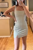 My new favorite dress!! Fits like a glove, SUPER flattering, and not see through at all!!! - Jennifer C.