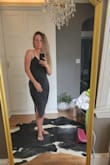 Really fun dress and fits great! Solid material. - Jessica B.