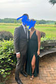 I loved it! Very flattering V-neck. Length was perfect with heels (I'm 5'8"). The material was flowy and fun for a formal, evening wedding. - Courtney E.