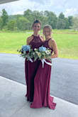 This dress is feminine and gorgeous! It made a perfect bridesmaid dress for my bridal party. They loved the lace detail and most of them are shortening the dress after because they loved the top so much. I 100% would recommend it. - Karyssa B.
