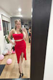 I got this Set For Life Ribbed Bodycon Two-Piece Dress in Red and it made me feel ten years younger ( I'm 36 and was at a Bachelorette party with a bunch of skinny girls in their late 20s. ) I went from nervous for the event to thrilled and excited as soon as a tried on this dress. Worth the expedited shipping! - Christine M.
