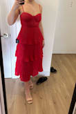 Really cute! The waist fabric lies too weird because of the pleating. The cups weren't super flattering but acceptable for the price. - Isabella P.