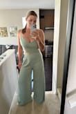I absolutely love this!! I got it for a couple of backyard weddings I have this summer, the pants are quite long so I'm going to go and get it hemmed but fits great otherwise! - Breanna H.
