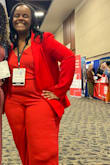 I wore this with a red lulus jumpsuit and I got SO many compliments on my outfit. It looked incredible. - Vimbo W.
