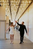 This dress is exactly what I was looking for for my engagement photos in Vegas. Was going to wear it for bachelorette as well but it was a little short! Perfect for photos though. May not be the best for taller people, as it is short. I normally wear a small but sized up and it was still short. - Cecilia L.