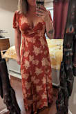 Y'all. Seriously. I couldn't believe the amount of compliments I got on this dress. It's gorgeous. The way it flows when you walk, is stunning. I could have barely gotten away with not wearing heels, but it would have been a burden going upstairs. Get some little heels for this beauty - Sara H.