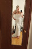 Wow! This dress is beautiful. This is my third dress from Lulus...they have great choices at a great price and the quality is great! This dress I initially ordered as an extra large as I am tall and weight has gone up a bit. I normally am a large but some reviews I read said there isn't any give to the dress. In my opinion, there is some give and stretch to be comfortable, one other dress I ordered didn't have much give, but this one does. I said Yes to this dress. You should too it's gorgeous!!d - Brenda B.