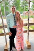 Beautiful and perfect for a summer wedding. The slits on the legs still made it breathable. I have a small chest so I did have to pin the V neck up higher (but I have to on everything). With 3-inch heels I didn't have to hem it at all was a perfect length in flats too! One of my favorite wedding guest outfits by far. - Hillary R.