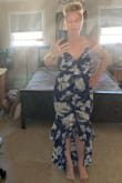 This dress is so pretty in person. Very flattering. High quality as all the dresses I've ever ordered through Lulu's have been. Love it so much that I ordered it in two colors! My only complaint is it runs fairly long. I am 5'9" and the longer part in the back hits the ground which is fine if you wear heels but I prefer flat sandals for comfort. - Beth C.