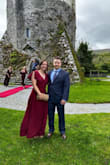 I wore this dress to a wedding in Ireland. I'm 5'2", 36B, and have a 28" waist and 38" hip, and ordered a small. It was long and I hemmed around 3-4 inches off of it. Beautiful dress. I loved the boho-crinkle fabric. Steam it, don't iron it! I ironed the bottom while hemming and it messed up the crinkle texture. Also, you'll need to wear some shorts under the dress. For the 10 minutes we were outside, I had to keep my hand on the opening so it wouldn't fly open. I used the snap on the chest and also added some fashion tape to avoid gapping. Even with the adjustments I made to this dress, I found it to be the most flattering one I tried. I liked the way the material laid and slimmed my figure and the color of it. I got a ton of compliments on it. Beautiful dress and will definitely wear it again. - Holly H.
