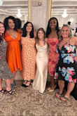 I love this dress! The color is more vibrant in person and the dress falls at the right spot at the knees. Not too short but not too long! I received many compliments on this dress. :) - Liberty B.