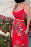 This is gorgeous. The back makes it sizable for any busy size. I did have it altered because it was about two inches too long and I am 5'7". - Shalon A.