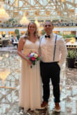Loved this dress! I did get a slip to wear underneath because you could see my underwear. I used this dress for my wedding when I eloped. It was classy yet simple. Loved the length. It was perfect for my height (I wore flats). - Stephanie D.