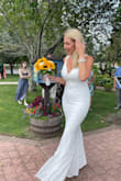 I bought several dresses for my small wedding ceremony outside and as soon as I tried this one on, I knew this was it! It's so comfortable and lightweight. Fit me like a glove and zero alterations! I love love love this dress!! I'm usually a size 6 and the medium was perfect! I received so many compliments on it! - Lisa H.