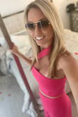 The pink color was so vibrant and the two-piece Jumpsuit fit amazing! Wore it out to a nice dinner by the beach. Received tons of compliments! - SARAH B.