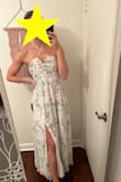 I absolutely adore how this dress fits!  I can't wait to wear it to a late summer wedding. It is not see through and you don't have to wear a bra if you have a smaller chest like me. My only concern is the zipper being a little hard to zip, I'm worried if I pull too hard it could rip the dress, but as long as I'm careful I'm sure it won't be an issue. - Heather W.