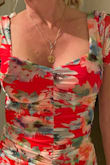 This is a flattering top. It's pretty bright so it's not something I'd wear every day - Elizabeth R.