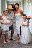 This dress is gorgeous! I wore it for my 40th wedding anniversary vow renewal. It was perfect! - Carole G.