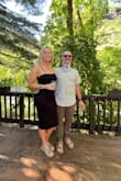 Absolutely love this dress, has all the right stretch but still a thicker lined fabric to hide any imperfections. easy to walk in because of the slit too! - Suzy W.