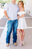 Absolutely loved the dress! I bought it for engagement pics and it turned out beautifully. I wore it off the shoulders but its is cute both ways! - Gracie L.