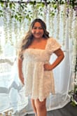 It fits like a glove & was perfect for my Bridgerton-themed bridal shower! It was so beautiful in person too & I got so many compliments! I was stressing so much and tried on so many dresses, and when I tried this one on I knew it was the one! I felt like a princess! - Melisa G.