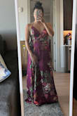 I bought it to wear as wedding guest. Lined, so didn't have to worry about any VPL. I thought the color was a little more purple in person, but it looked like the stock photo color in the wedding pictures I was in. - Victoria U.